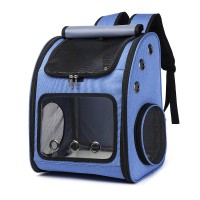 Transparent pet backpack backpack, traveling, convenient cat bag breathable can fold the pet bag