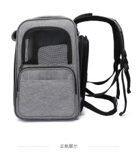 Pet travel backpack backpack backpacks can be folded on all sides of breathable and transparent rolling curtain