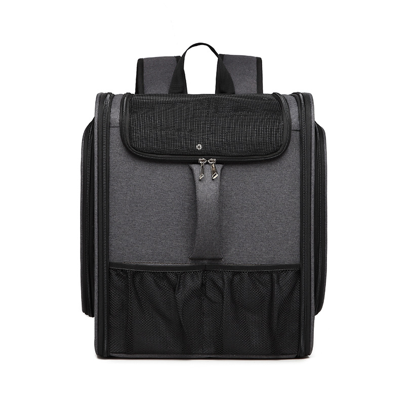 Cat bag pet backpack out of portable shoulders, folding, breathable pet bag cat box