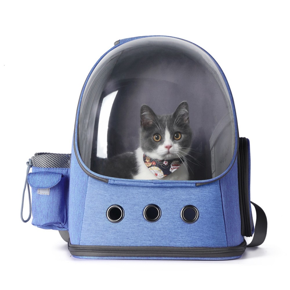 Transparent space cat backpack Pet bagplastic cat bag folding dog bag