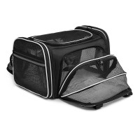 Pet travel bag handbags are breathable and convenient on all sides.