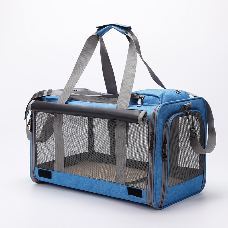 Pet carrying bags Out, folding hand -raid -to -air pneumatic cats, dogs traveling shoulder bags