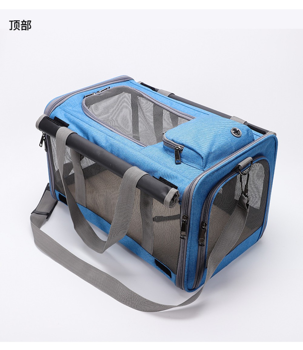 Pet traveling handbags, cat bags, dogs out of ventilation multi -function can be folded and large capacity