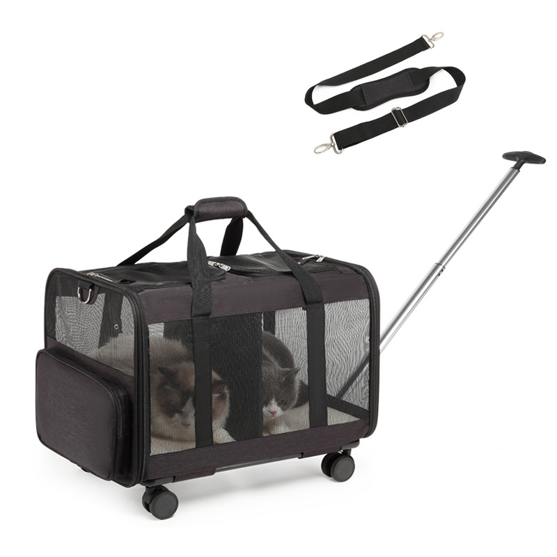 Pet lever bag Multifunctional double -layer cat bag out of the portable dog bag can be removed and breathable pet bag